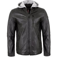 Jilani Lederjacke Raigo-5 Jilani - Herren Echtleder Lederjacke Bikerjacke Kapuze Lammnappa schwarz von Jilani