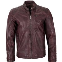 Jilani Lederjacke Riga-6 Echtleder Herren Lederjacke Lammnappa bordeaux von Jilani