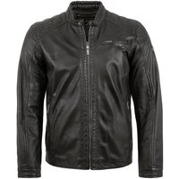 Jilani Lederjacke Riga-6 Echtleder Herren Lederjacke Lammnappa schwarz von Jilani