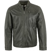 Jilani Lederjacke Riga-6 Jilani - Herren Echtleder Lederjacke Lammnappa duneklgrün von Jilani