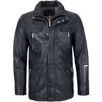 Jilani Lederjacke Salmon-6 Echtleder Herren Lederjacke Lammnappa dunkel petrol von Jilani