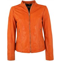 Jilani Lederjacke YLVI Echtleder Damen Lederjacke Lammnappa orange von Jilani