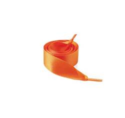 Jilibaba Flache Satinband-Schnürsenkel, weiche Seide, Schnürsenkel, 2 cm breit, Schnürsenkel für Damen, Mädchen, Sneaker, Freizeitschuhe, Skate, Sportschuhe, Orange, 120 cm von Jilibaba