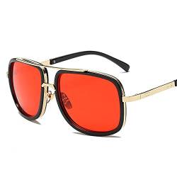 Jilibaba Sonnenbrille für Männer und Frauen, Sonnenbrille für Outdoor, Autofahren, Reiten, Party, Vintage, polarisiert, UV400 Schutz, Unisex Cool E von Jilibaba