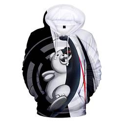 Bär Sweatshirts Sweatshirt Schwarz Weiß Bär Pullover Tops 3D Casual Erwachsene Kinder Casual Hoodies Sweatshirts Gr. 130 cm, Type6 von Jilijia