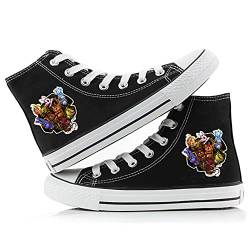 Five Nights Game Canvas Schuhe FNAF Cosplay Sneakers Horrorspiel Unisex Turnschuhe Schuhe Graffiti Casual High Top Schuhe von Jilijia