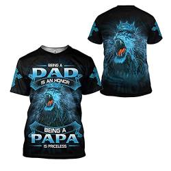 Herren T-Shirt Being Dad is an Honor Being Papa is Priceless Shirt Gr. L, a von Jilijia