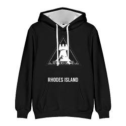 Jilijia Arknights Hoodie 3D Druck Muster Sweatshirt für Damen Herren Anime Cosplay Langarm Sweatshirt Pullover Hoodies, Typ 1, XL von Jilijia