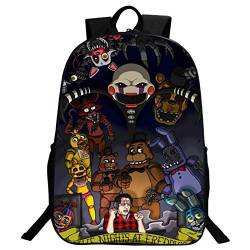 Jilijia Five Nights Game Rucksack Fnaf Rucksack Fnaf Schultasche FNAF Schulrucksack Kinder Schulranzen Rucksack, Typ10, 40x30x20cm von Jilijia