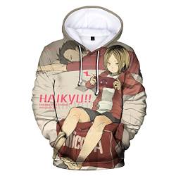 Jilijia Haikyuu Pullover Kapuzen-Sweatshirt Hinata Shoyo/Tobio Kageyama 3D Cartoon Hoodies Haikyuu!! Wärme Geschenke, Typ 4, M von Jilijia