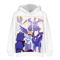 Jilijia Hazbin Hotel Hoodie Sweatshirt Alastor/Angel Dust/Charlie Morningstar/Moxxie Sport Cartoon Hoodie Anime 3D Printed Pullover Hooded Sweatshirt, Typ 5, L von Jilijia