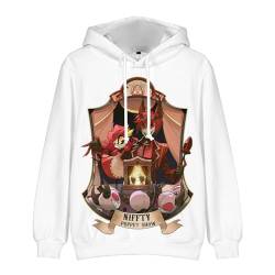 Jilijia Hazbin Hotel Hoodie Sweatshirt Alastor/Angel Dust/Charlie Morningstar/Moxxie Sport Cartoon Hoodie Anime 3D Printed Pullover Hooded Sweatshirt, Typ 6, L von Jilijia