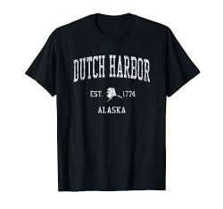 Dutch Harbor Alaska AK T-Shirt Vintage Sports Design Tee von Jim Shorts