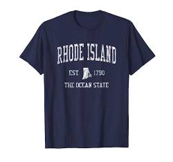 Rhode Island T-Shirt Vintage Sports RI Design Rhode Islander von Jim Shorts