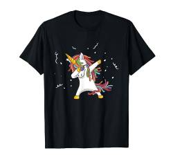 Lustiges Dab Einhorn | Dabbing Unicorn Geschenk | Regenbogen T-Shirt von Jimbeels