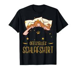 Offizielles Schlafshirt Mädchen Sprüche Prinzessin Schlafen T-Shirt von Jimbeels