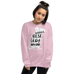 World‘s Best Degu Mum | Sweater | Lustiges Degu-Motiv | Damen Sweatshirt | Octodon Degus | Lady's Pullover | Frauen und Mädchen von Jimbeels