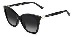 Jimmy Choo Sonnenbrillen RUA/G/S Black Silver/Dark Grey Shaded 56/18/145 Damen von Jimmy Choo