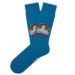 Jimmy Lion Frida Socken aus gekämmter Baumwolle, Größe 36-40 | 41-46 in halber Schaft., blau, 41-46 von Jimmy Lion