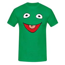 T-Shirt Frosch Kostüm Karneval Fasching Sesamstraße 13 Farben Herren XS - 5XL Verkleidung Rosenmontag Fastnacht Umzug Sitzung Narren, Größe: 3XL, Farbe: grün von Jimmys Textilfactory