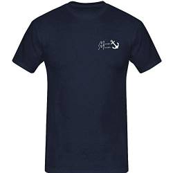 T-Shirt Moin Moin Anker 13 Farben Herren XS-5XL Norden See nordlicht Hamburg küste moinmoin moeve seefahrer ankern Sankt-Pauli, Farbauswahl:Navy - Logo Weiss, Größenauswahl:M von Jimmys Textilfactory