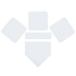 Baseballbasen - Gummi-Wurfplatten,Kompaktes und multifunktionales Kickball-Basen-Set für Baseball und Softball Jimtuze von Jimtuze