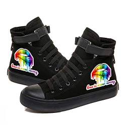 Homosexuell Stolz Schuhe High Top Klett Sneakers LGBT Regenbogen Classic Casual Canvas Schuhe für Frauen Männer von Jinlin