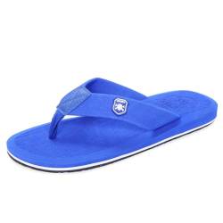 Jinsha Männer Flip Flops Sommer Erwachsene Flip Flops Strand & Pool Schuhe（blue 44） von Jinsha
