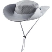 Jioson Sonnenhut Sonnenhut mit Hutband Unisex-UV-Sonnenschutzhut (Hellgrau) (Anglerhut Wanderhut, 1-St., 1-st) UV Schutz Sonnenschutz atmungsaktivem von Jioson