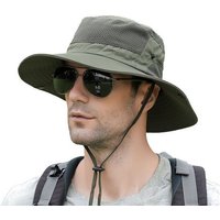 Jioson Sonnenhut Sonnenhut mit Hutband Unisex-UV-Sonnenschutzhut (Militärgrün) (Anglerhut Wanderhut, 1-St., 1-st) UV Schutz Sonnenschutz atmungsaktivem von Jioson