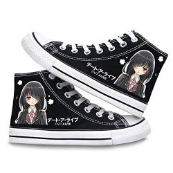 Date A Live Schnürschuhe aus Segeltuch Anime Merch Cosplay Schuhe High Top Paar Doodle Schuhe Mode Turnschuhe Casual Sneakers für Kinder Erwachsene, Typ 3, 35.5 EU von Jiumaocleu