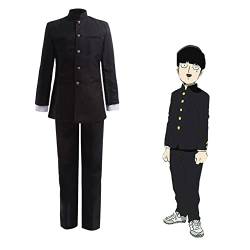 Jiumaocleu Anime Mob Psycho 100 Cosplay Kostüm Kageyama Shigeo Cosplay Komplettes Set von Uniform Jacke Hose Anzug Outfit Uniform für Karneval Halloween Dress Up von Jiumaocleu