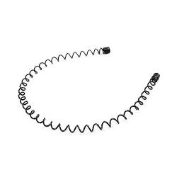 Metall Wavy Frühling Haar Hoop Schwarz Rutschfest Wellig Outdoor Sport Stirnbänder Für Frauen Waschen L8E0 Haarband Männer Einfache Headdre Gesicht von Jkapagzy