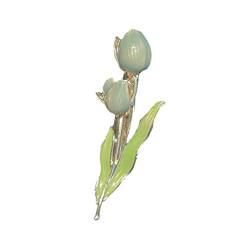 Sommer Tulpe Haarnadel Elegant Frauen Blume Perlen Seitendekoration Haarspangen Clip Stirnband Accessoires Niedlich Halt Süßes Haar von Jkapagzy