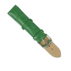 1 PC-Lederband Band Uhren 12mm 14mm 16mm 18mm 20mm 22mm Männer Frauen Uhrenarmbänder Gürtel 9 Farben, Grün, 16mm von Jksdp