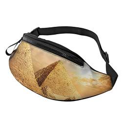 Old Viking Boot Sport Hüfttasche Reise Bauchtasche Running Fanny Pack mit verstellbarem Gürtel für Männer Frauen, Ägyptische Pyramide in Wüste, Einheitsgröße von Jmorco