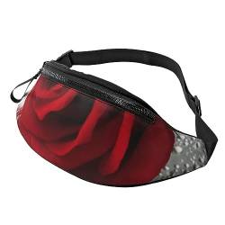 Old Viking Boot Sport Hüfttasche Reise Bauchtasche Running Fanny Pack mit verstellbarem Gürtel für Männer Frauen, Rose, Rot, Einheitsgröße von Jmorco