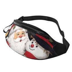 Old Viking Boot Sport Hüfttasche Reise Bauchtasche Running Fanny Pack mit verstellbarem Gürtel für Männer Frauen, Weihnachtsmann, Einheitsgröße von Jmorco