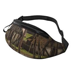 Old Viking Boot Sport Hüfttasche Reise Bauchtasche Running Fanny Pack mit verstellbarem Gürtel für Männer Frauen, altes Wikingerboot, Einheitsgröße von Jmorco