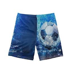 Jndtueit Badehose für Jungen, Sommer, Strand, kurze Badehose für Kinder, Fire Soccer, 7-8 Jahre von Jndtueit