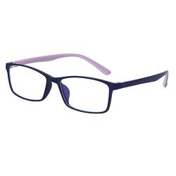 JoXiGo Computerbrille Blaulichtfilter Ohne Stärke Herren Damen - Verringerung der Augenbelastung - TR90 Rahmen mit Transparenten Linsen von JoXiGo