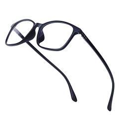 JoXiGo TR90 Blaulichtfilter Computerbrille Ohne Stärke Damen Herren - Brillenfassungen Ultraleicht(14g) - Brillenetuis - Schutzbrille für Handy PC TV von JoXiGo