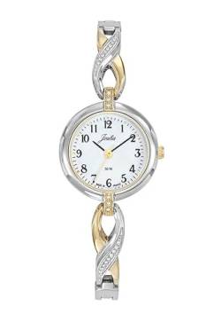 Joalia Damen-Armbanduhr Stahl zweifarbig und Strass 634115, weiß von Joalia