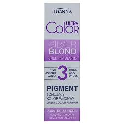JOANNA Ultra Color Pigment Haartönungspigment Farbtonpigment - Neutralisierung von Unerwünschten Gelbtönen - Kann auf 3 Arten Aufgetragen Werden - Mit Conditioner Shampoo Separat - Silberblond 100ml von Joanna