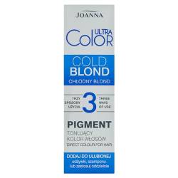 JOANNA Ultra Color Pigment Haartönungspigment Farbtonpigment - Neutralisierung von Unerwünschten Gelbtönen - Mit Conditioner Shampoo Separat - Kühles Blond 100ml von Joanna