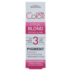 JOANNA Ultra Color Pigment Haartönungspigment Farbtonpigment - Neutralisierung von Unerwünschten Gelbtönen - Mit Conditioner Shampoo Separat - Rosa blond 100ml von Joanna