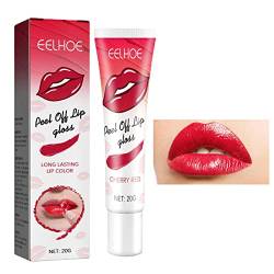 Lipgloss Peel Off Fleck - 0,71 Unzen abziehbarer Lippenfleck - Antihaft-Cup Reveal Lip Stain Peel Lipstick Langlebiger Lippenstift für Frauen Joberio von Joberio