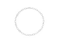 Collier JOBO Halsketten Gr. Silber 925 (Sterlingsilber), Länge: 45 cm, silberfarben (silber 925> <weiß) Damen Colliers von Jobo