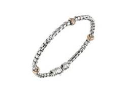 Goldarmband JOBO Armbänder Gr. Roségold 585-Weißgold 585-Diamanten, rosegold (roségold 585) Damen Armbänder Gold von Jobo