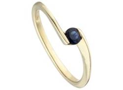 Goldring JOBO "Ring mit Safir" Fingerringe Gr. 50, Gelbgold 333, blau (blau, blau) Damen Fingerringe von Jobo